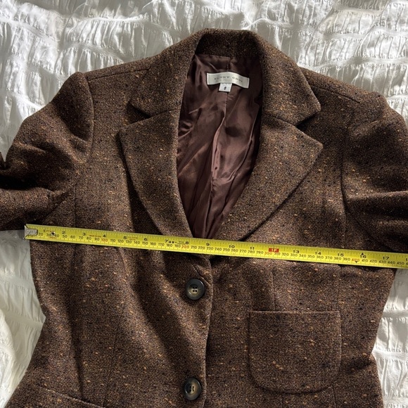 Women's Vintage Brown Sunny Choi Tweed Blazer Made in Canada - Picture 8 of 11